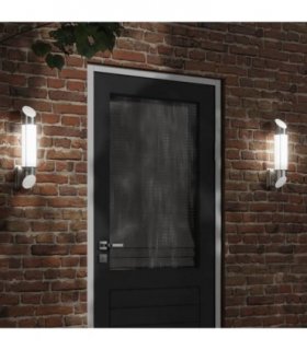 vidaXL Outdoor Wall Lights 2pcs Silver Stainless Steel — V0671981435