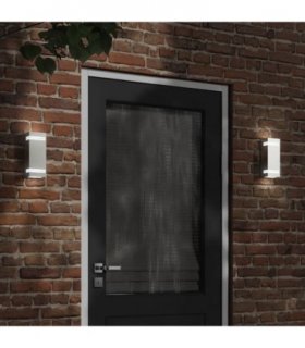 vidaXL Outdoor Wall Light Silver Stainless Steel — V0671981448