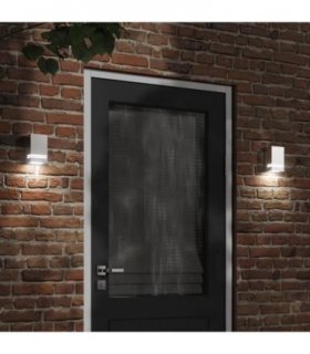 vidaXL Outdoor Wall Light Silver Stainless Steel — V0671981451