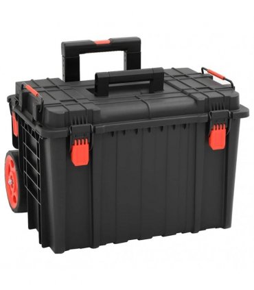 vidaXL Portable Flight Case Black 56.5x45.5x48 cm PP — Size: 56.5 x 45.5 x 48 cm