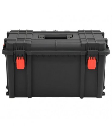 vidaXL Portable Flight Case Black 57x35x32.5 cm PP — Size: 57 x 35 x 32.5 cm