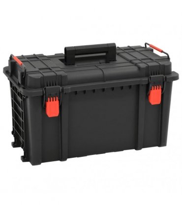vidaXL Portable Flight Case Black 57x35x32.5 cm PP — Size: 57 x 35 x 32.5 cm