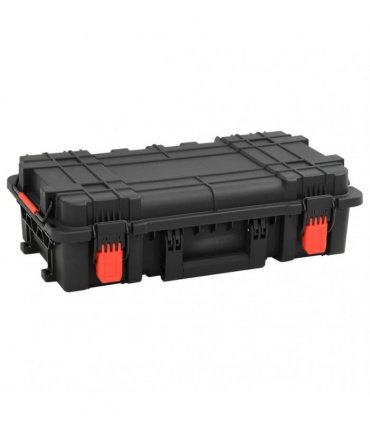 vidaXL Portable Flight Case Black 56.5x34x16 cm PP — Size: 56.5 x 34 x 16 cm