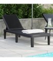 vidaXL 4-Way Height Adjustable Sun Lounger 155.5x57x28 cm Polypropylene — Model: without armrest