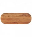 vidaXL Table Top 110x40x3.8 cm Oval Solid Wood Acacia — Colour: acacia wood(natural), Size: 110 x 40 cm