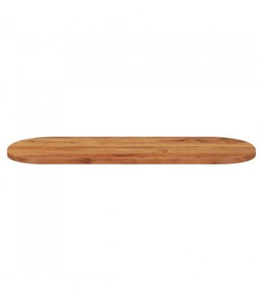 vidaXL Table Top 110x40x3.8 cm Oval Solid Wood Acacia — Colour: acacia wood(natural), Size: 110 x 40 cm