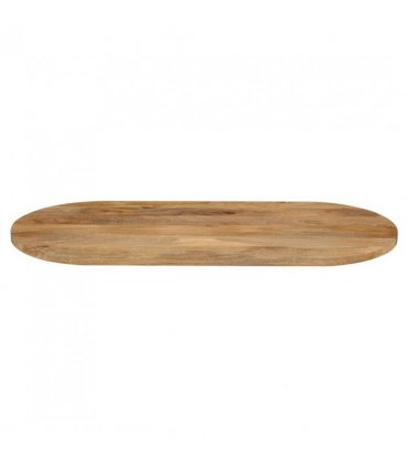 vidaXL Table Top 110x40x2.5 cm Oval Solid Wood Mango — Colour: mango wood(natural), Size: 110 x 40 cm