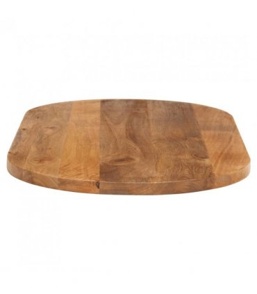 vidaXL Table Top 110x40x3.8 cm Oval Solid Wood Mango — Colour: mango wood(oak finish), Size: 110 x 40 cm