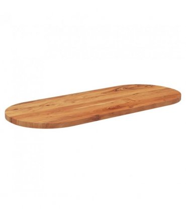 vidaXL Table Top 100x40x3.8 cm Oval Solid Wood Acacia — Colour: acacia wood(natural), Size: 100 x 40 cm