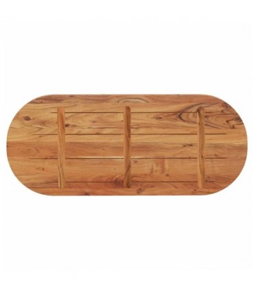 vidaXL Table Top 100x40x3.8 cm Oval Solid Wood Acacia — Colour: acacia wood(natural), Size: 100 x 40 cm