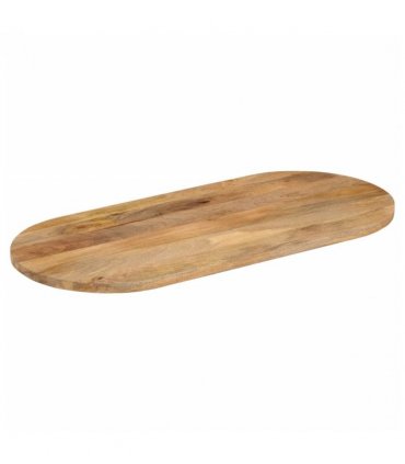 vidaXL Table Top 100x40x3.8 cm Oval Solid Wood Mango — Colour: mango wood(natural), Size: 100 x 40 cm