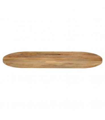 vidaXL Table Top 100x40x3.8 cm Oval Solid Wood Mango — Colour: mango wood(natural), Size: 100 x 40 cm