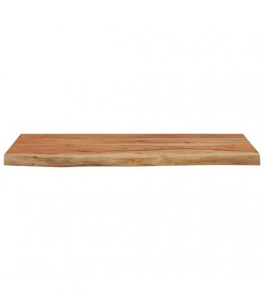 vidaXL Wall Shelf 40x20x3.8 cm Rectangular Solid Wood Acacia Live Edge — Colour: natural, Size: 40 x 20 x 3.8 cm