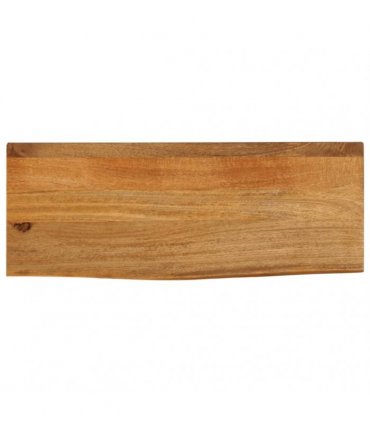 vidaXL Table Top Live Edge 70x40x2.5 cm Solid Wood Mango — Colour: oak finished, Size: 70 x 40 x 2.5 cm