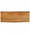 vidaXL Table Top Live Edge 70x40x2.5 cm Solid Wood Mango — Colour: oak finished, Size: 70 x 40 x 2.5 cm