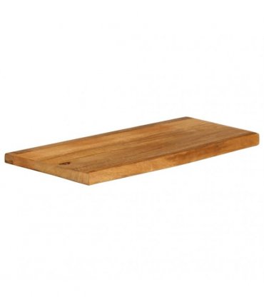 vidaXL Table Top Live Edge 70x40x2.5 cm Solid Wood Mango — Colour: oak finished, Size: 70 x 40 x 2.5 cm
