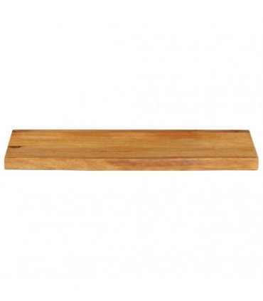 vidaXL Table Top Live Edge 70x40x2.5 cm Solid Wood Mango — Colour: oak finished, Size: 70 x 40 x 2.5 cm