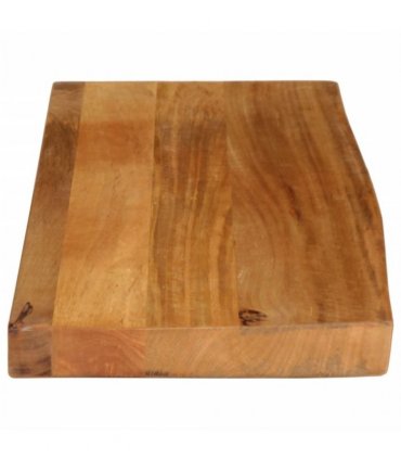 vidaXL Table Top Live Edge 70x40x2.5 cm Solid Wood Mango — Colour: oak finished, Size: 70 x 40 x 2.5 cm