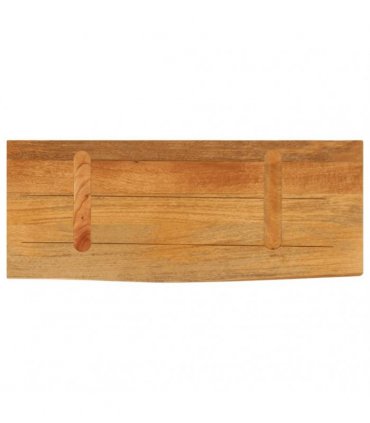 vidaXL Table Top Live Edge 70x40x2.5 cm Solid Wood Mango — Colour: oak finished, Size: 70 x 40 x 2.5 cm