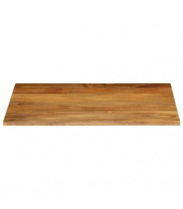 vidaXL Table Top Live Edge 90x80x3.8 cm Solid Wood Mango — Colour: oak finished, Size: 90 x 80 x 3.8 cm