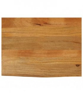 vidaXL Table Top Live Edge 90x60x2.5 cm Solid Wood Mango — Colour: oak finished, Size: 90 x 60 x 2.5 cm