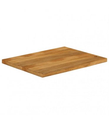 vidaXL Table Top Live Edge 90x60x2.5 cm Solid Wood Mango — Colour: oak finished, Size: 90 x 60 x 2.5 cm