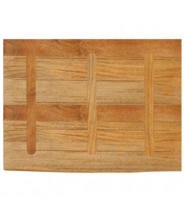 vidaXL Table Top Live Edge 90x60x2.5 cm Solid Wood Mango — Colour: oak finished, Size: 90 x 60 x 2.5 cm