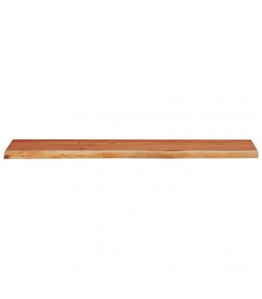 vidaXL Wall Shelf 90x30x3.8 cm Rectangular Solid Wood Acacia Live Edge — Colour: natural, Size: 90 x 30 x 3.8 cm