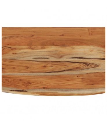 vidaXL Wall Shelf 60x40x2.5 cm Rectangular Solid Wood Acacia Live Edge — Colour: natural, Size: 60 x 40 x 2.5 cm