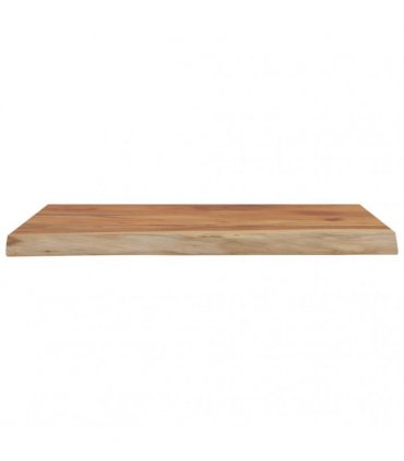 vidaXL Wall Shelf 40x30x3.8 cm Rectangular Solid Wood Acacia Live Edge — Colour: natural, Size: 40 x 30 x 3.8 cm