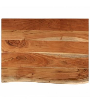 vidaXL Bathroom Countertop 70x60x2.5 cm Rectangular Solid Wood Acacia — Colour: natural, Size: 70 x 60 x 2.5 cm