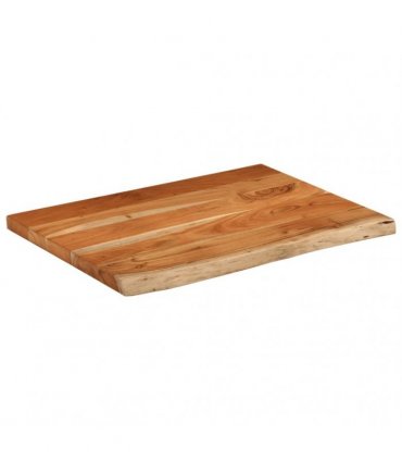 vidaXL Bathroom Countertop 70x60x2.5 cm Rectangular Solid Wood Acacia — Colour: natural, Size: 70 x 60 x 2.5 cm