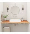 vidaXL Bathroom Countertop 140x60x2.5 cm Rectangular Solid Wood Acacia — Colour: natural, Size: 140 x 60 x 2.5 cm