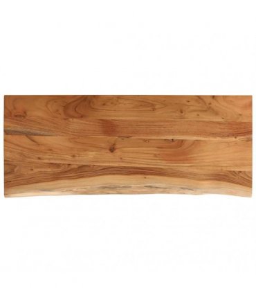 vidaXL Bathroom Countertop 140x60x2.5 cm Rectangular Solid Wood Acacia — Colour: natural, Size: 140 x 60 x 2.5 cm