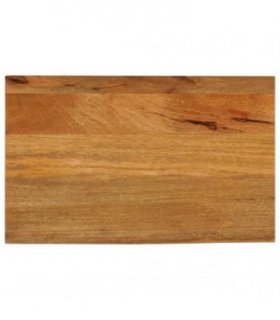 vidaXL Table Top Live Edge 60x30x2.5 cm Solid Wood Mango — Colour: oak finished, Size: 60 x 30 x 2.5 cm