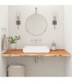 vidaXL Bathroom Countertop 90x60x3.8 cm Rectangular Solid Wood Acacia — Colour: natural, Size: 90 x 60 x 3.8 cm