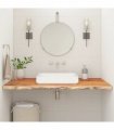 vidaXL Bathroom Countertop 100x60x3.8 cm Rectangular Solid Wood Acacia — Colour: natural, Size: 100 x 60 x 3.8 cm