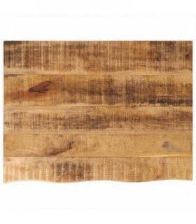 vidaXL Table Top 70x60x2.5 cm Live Edge Solid Wood Rough Mango — Colour: natural, Size: 70 x 60 x 2.5 cm