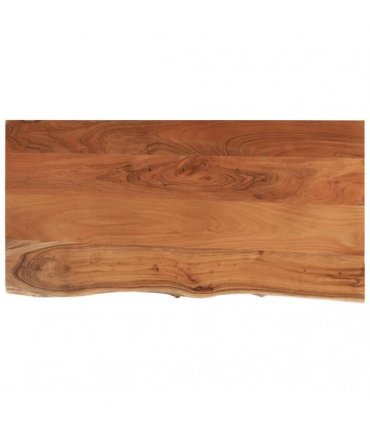 vidaXL Bathroom Countertop 120x60x3.8 cm Rectangular Solid Wood Acacia — Colour: natural, Size: 120 x 60 x 3.8 cm