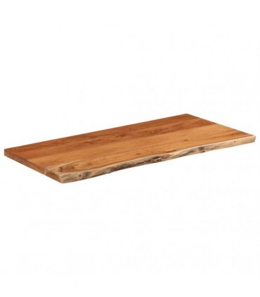 vidaXL Bathroom Countertop 120x60x3.8 cm Rectangular Solid Wood Acacia — Colour: natural, Size: 120 x 60 x 3.8 cm