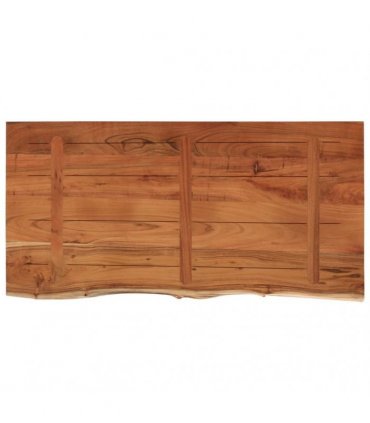 vidaXL Bathroom Countertop 120x60x3.8 cm Rectangular Solid Wood Acacia — Colour: natural, Size: 120 x 60 x 3.8 cm