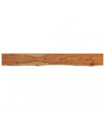 vidaXL Wall Shelf 180x20x2.5 cm Rectangular Solid Wood Acacia Live Edge — Colour: natural, Size: 180 x 20 x 2.5 cm