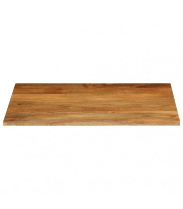 vidaXL Table Top Live Edge 90x80x2.5 cm Solid Wood Mango — Colour: oak finished, Size: 90 x 80 x 2.5 cm