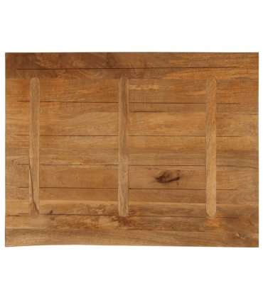 vidaXL Table Top Live Edge 90x80x2.5 cm Solid Wood Mango — Colour: oak finished, Size: 90 x 80 x 2.5 cm