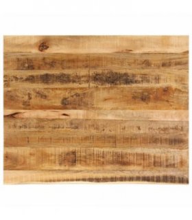 vidaXL Table Top 90x80x2.5 cm Live Edge Solid Wood Rough Mango — Colour: natural, Size: 90 x 80 x 2.5 cm