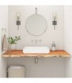 vidaXL Bathroom Countertop 90x60x2.5 cm Rectangular Solid Wood Acacia — Colour: natural, Size: 90 x 60 x 2.5 cm
