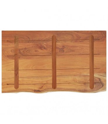 vidaXL Bathroom Countertop 90x60x2.5 cm Rectangular Solid Wood Acacia — Colour: natural, Size: 90 x 60 x 2.5 cm