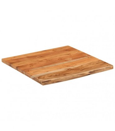 vidaXL Bathroom Countertop 60x60x3.8 cm Square Solid Wood Acacia — Colour: natural, Size: 60 x 60 x 3.8 cm