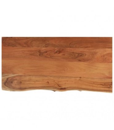vidaXL Bathroom Countertop 120x60x2.5 cm Rectangular Solid Wood Acacia — Colour: natural, Size: 120 x 60 x 2.5 cm