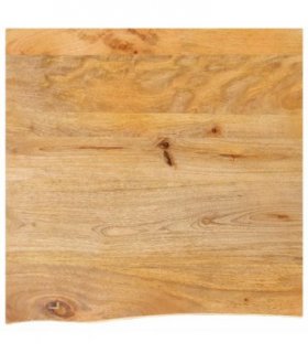 vidaXL Table Top Live Edge 80x80x3.8 cm Solid Wood Mango — Colour: natural, Size: 80 x 80 x 3.8 cm